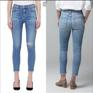 NWOT citizens of humanity rocket crop mid rise jean